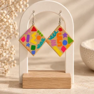 Aretes Figuras de Color